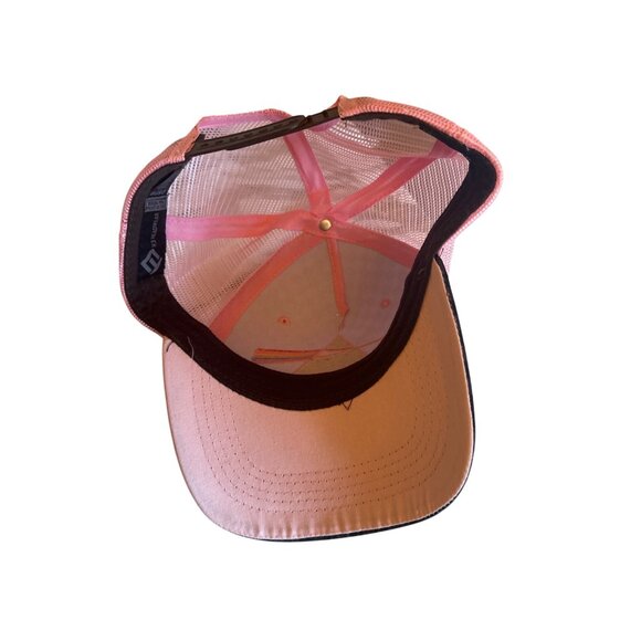 Pink Floyd Trucker Hat OSFM H3 Headwear Checkered & Pink Mesh Snapback - Picture 4 of 6